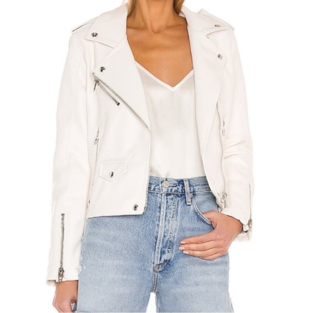 BLANKNYC | Pure Motivation Vegan Leather Moto Jacket w/ Quilting Stitch Small